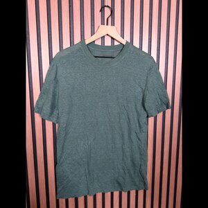 Intimissimi T Shirt Large Mens Green Heather Short Sleeve Linen Blend